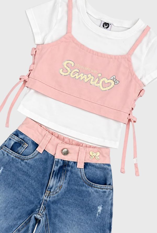 Conjunto Top Denim Color Surtido detalle