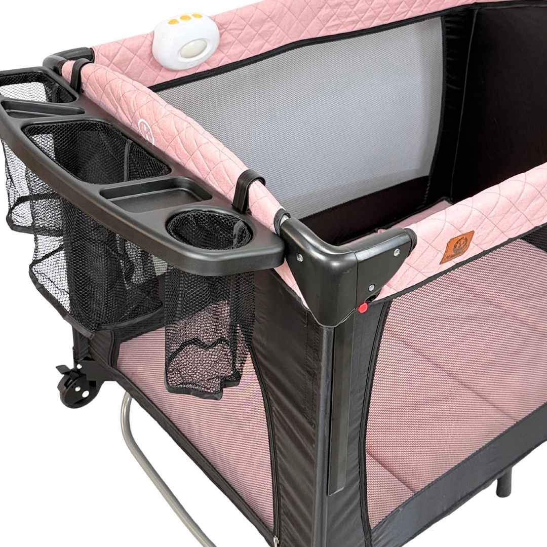 Corral Colecho Maxibaby Silver Rosa Bebe