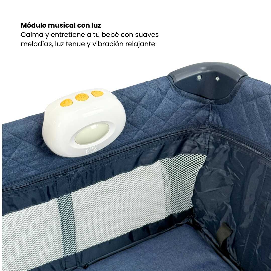 Corral Colecho Maxibaby Silver Azul Musica