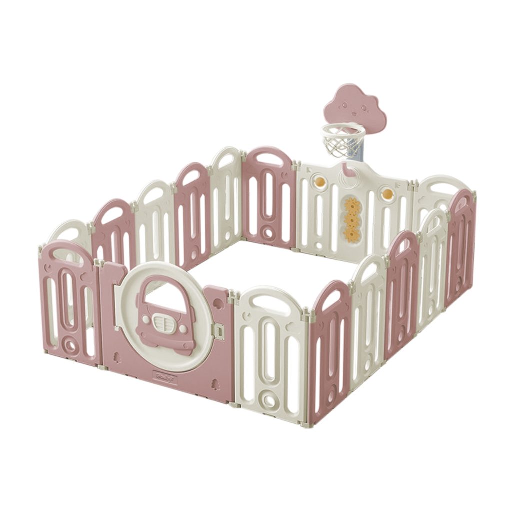 Corral De Juegos Happy Zone Plus Rosa Evezo - 851