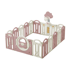 Corral De Juegos Happy Zone Plus Rosa Evezo - 851