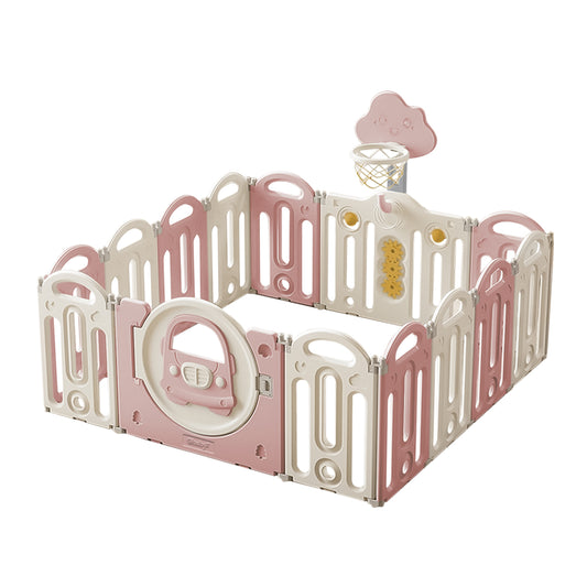 Corral De Juegos Happy Zone Rosa Evezo - 850
