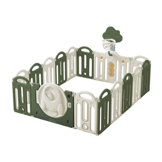 Corral De Juegos Paneles Happy Zone Plus Verde Evezo