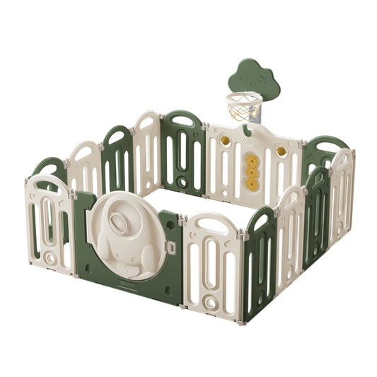 Corral De Juegos Paneles Happy Zone Verde Evezo