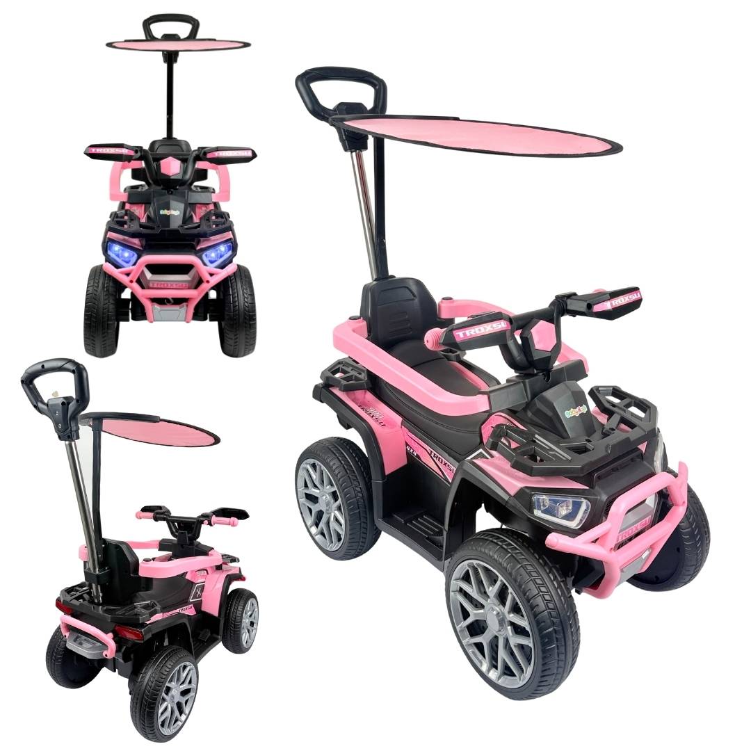 Cuatrimoto Con Capota Mega Car vRosa