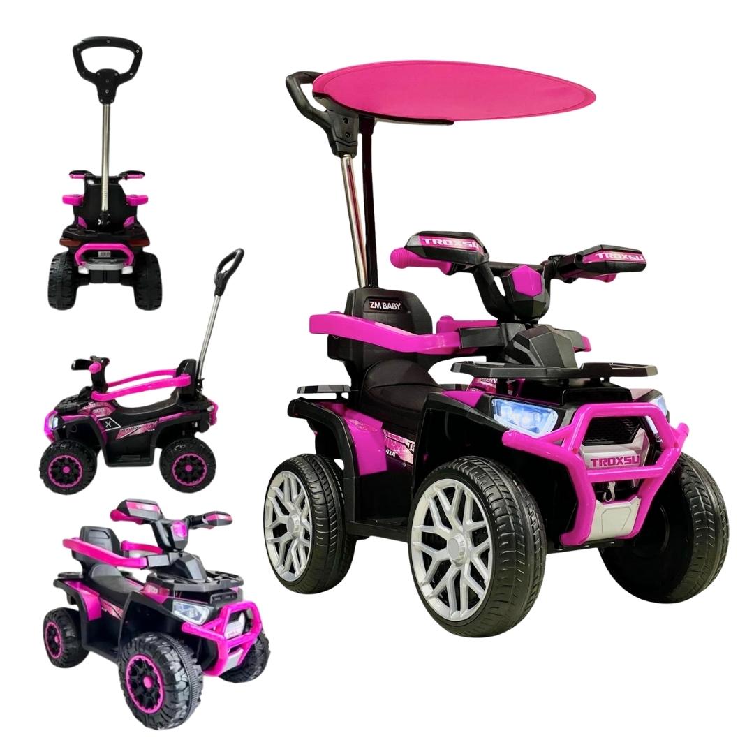 Cuatrimoto Con Capota Mega Car Fucsia