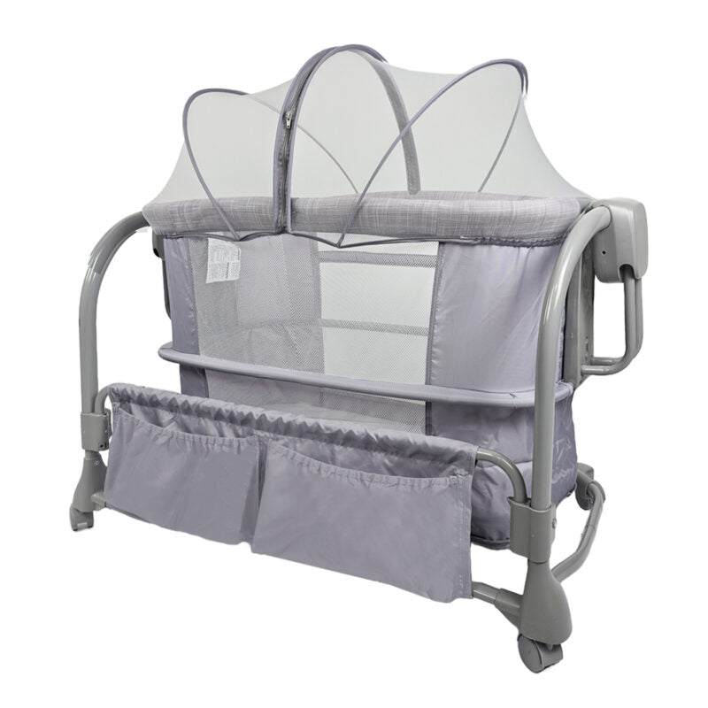 Cuna Colecho 3 en 1 Gris Priori toldillo