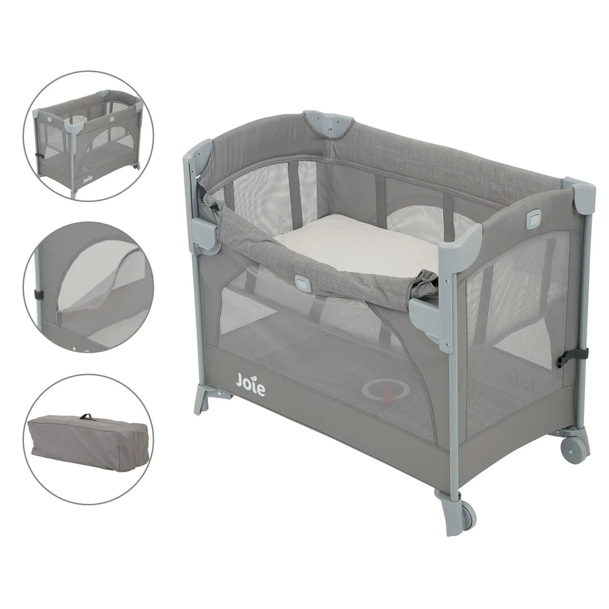 Cuna Colecho Plegable Viajero Beige Joie detalles