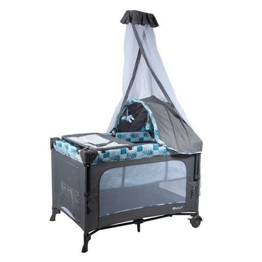 Cuna Corral Colecho Dacora Azul Ebaby