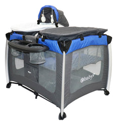 Cuna Corral Lauren Azul Ebaby