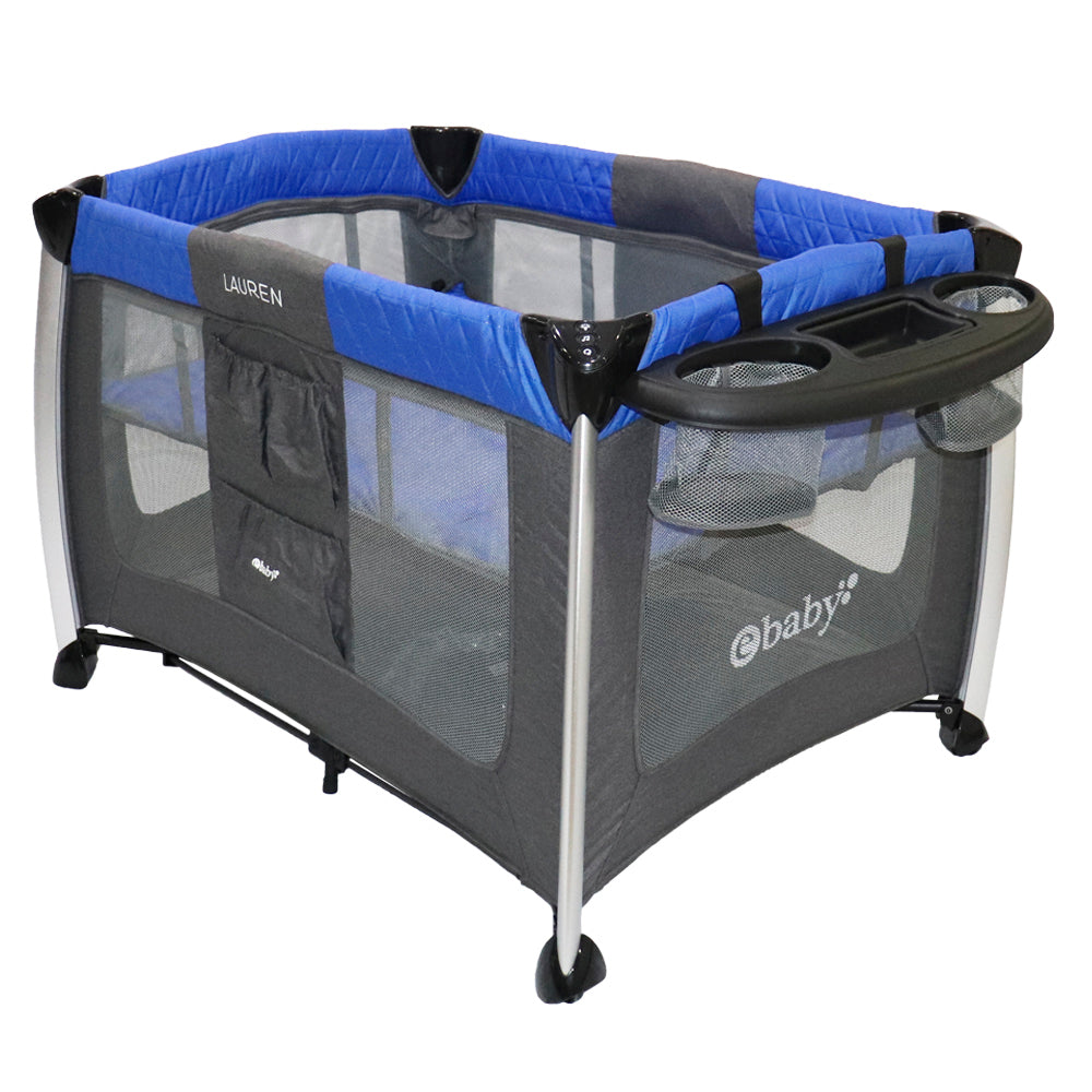 Cuna Corral Lauren Azul Ebaby