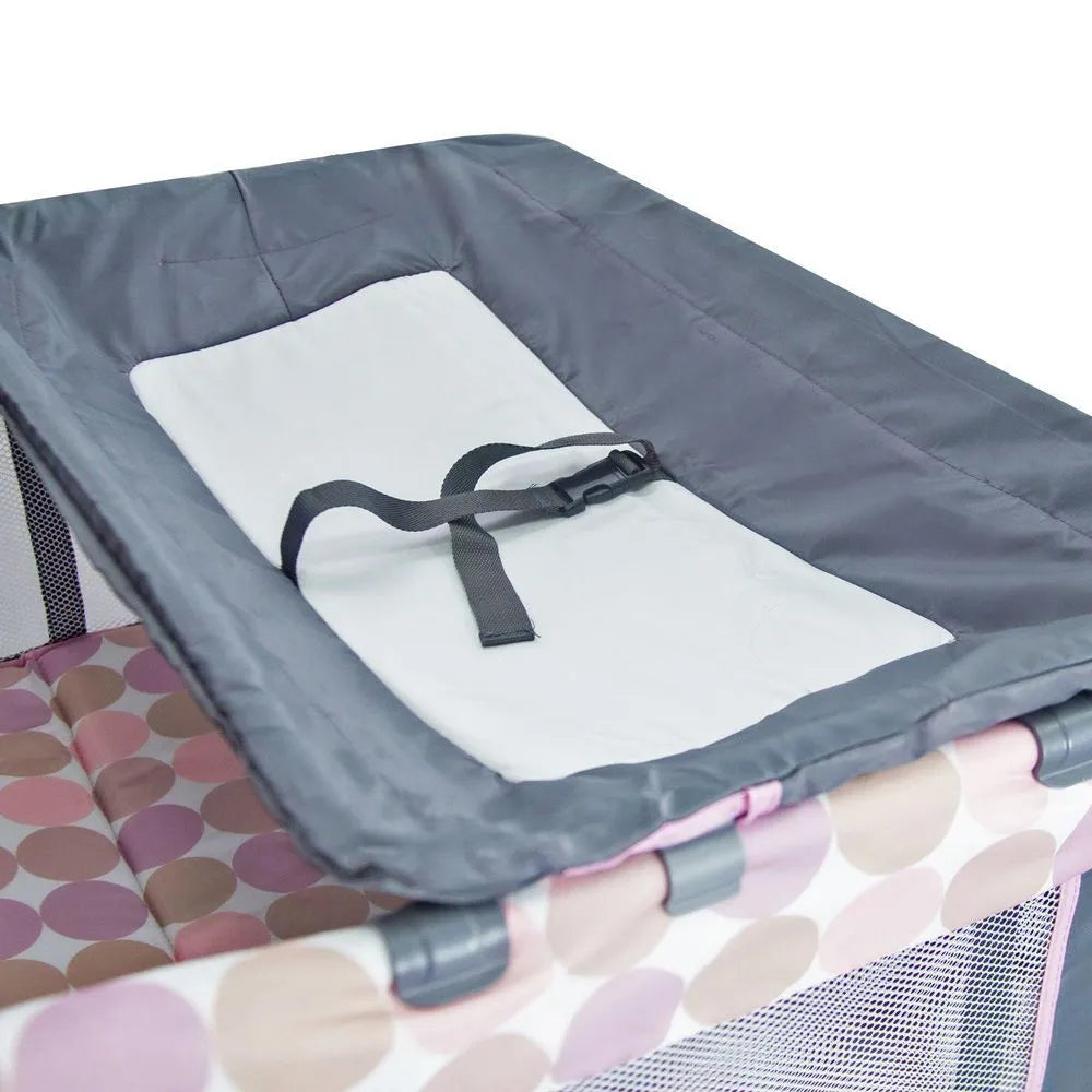 Cuna Corral Magic Rosa Bebesit Cambiador