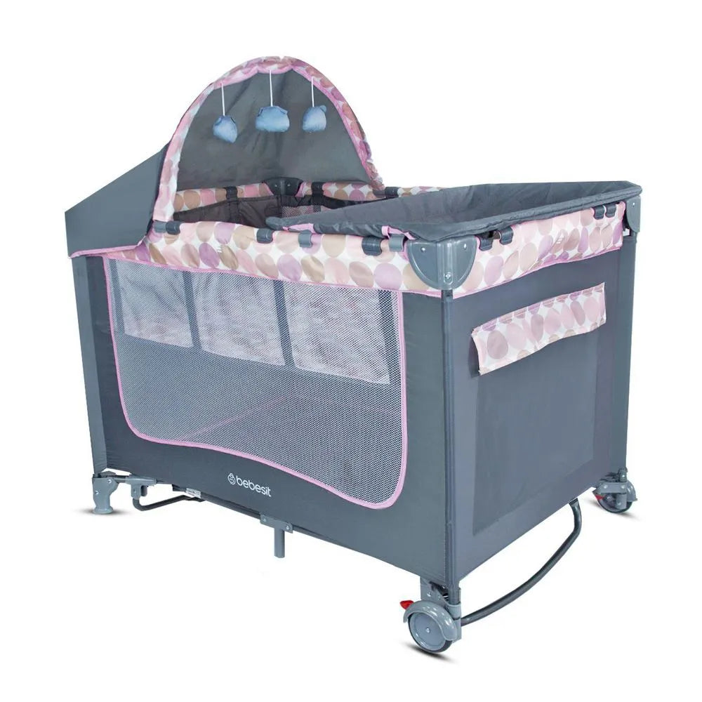 Cuna Corral Magic Rosa Bebesit Funcion