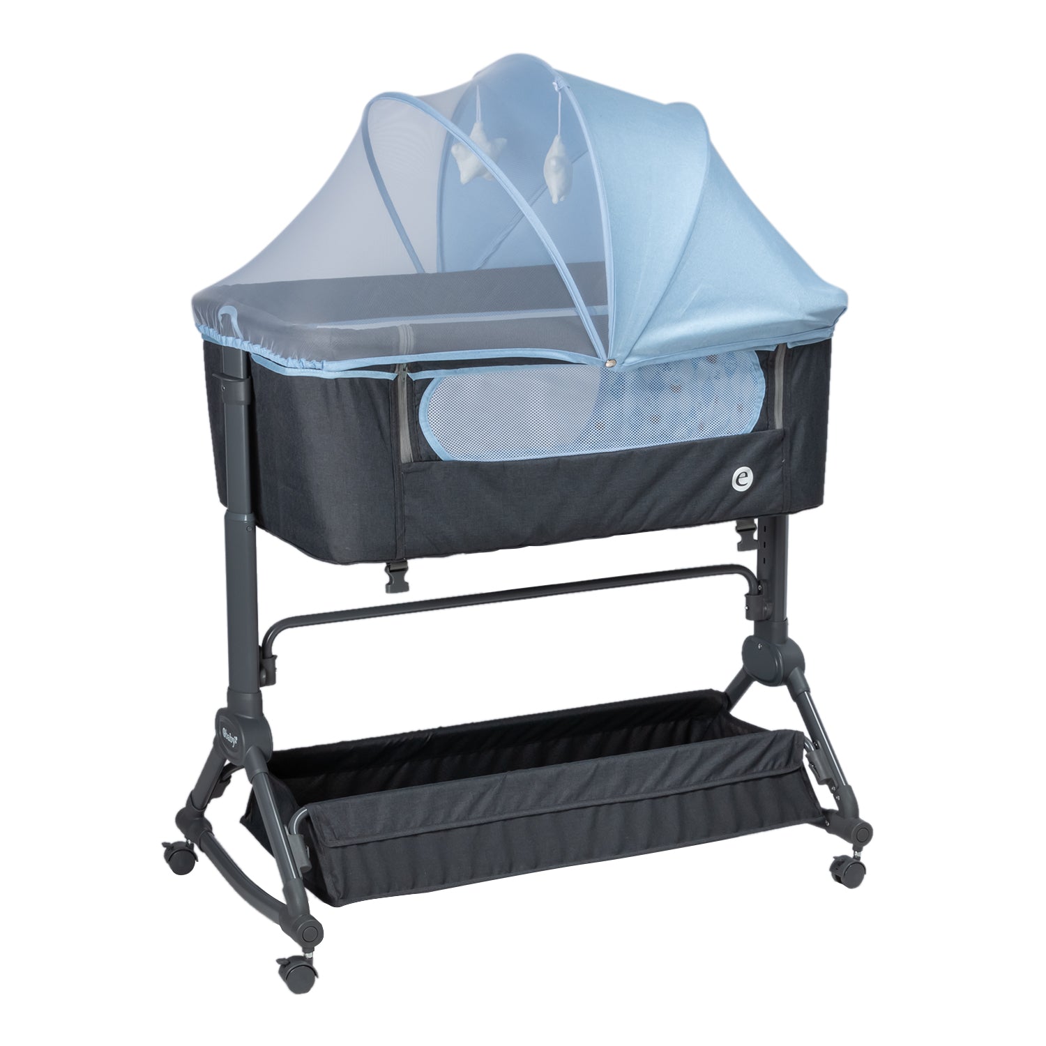 Cuna Corral Mecedor Dremo Azul Ebaby