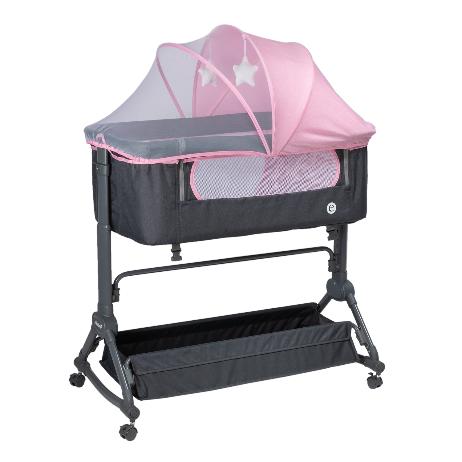 Cuna Corral Mecedor Dremo Rosa Ebaby