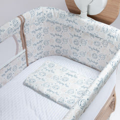 Cuna Corral Mecedor Seren Beige estampado