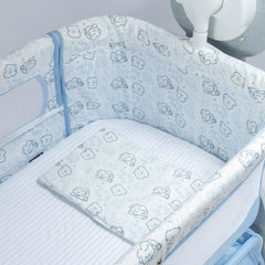Cuna Corral Mecedor Seren Celeste estampado
