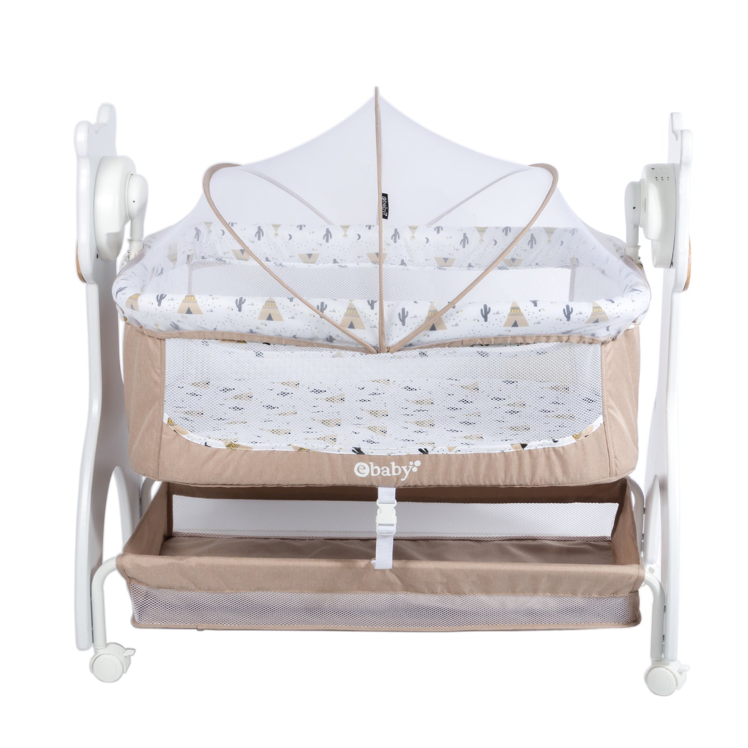 Cuna Mecedora Aura Beige Ebaby