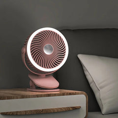 Mini Ventilador Portatil Recargable con Luz