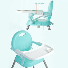 Silla Comedor 3 En 1 High Chair Verde