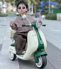 Moto Eléctrica Montable Para Niños Vintage Estilo