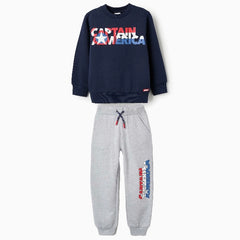 Conjunto Sudadera Capitan America Zippy