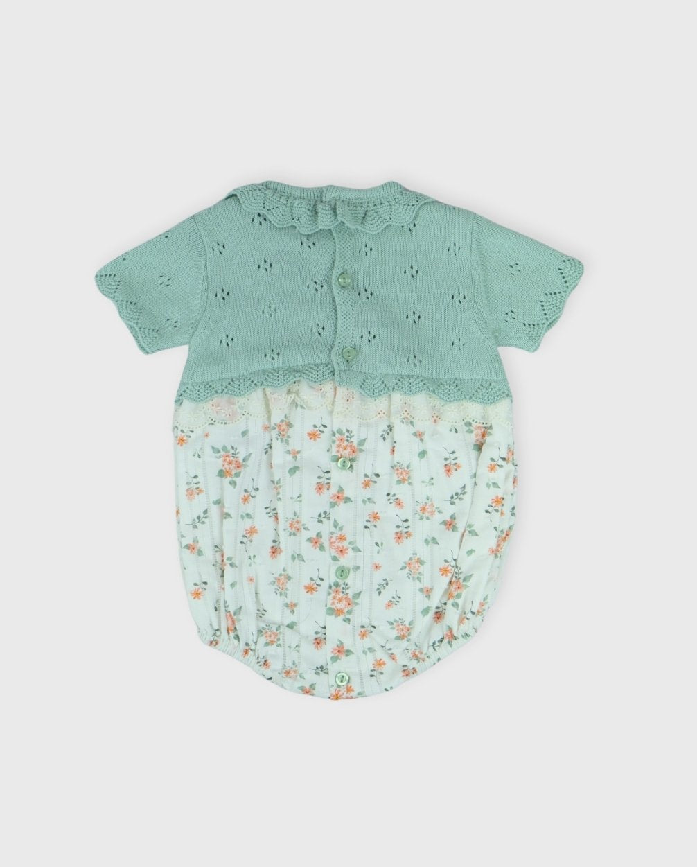 Pelele Combinado Tricot Verde Dr.kid Detalle