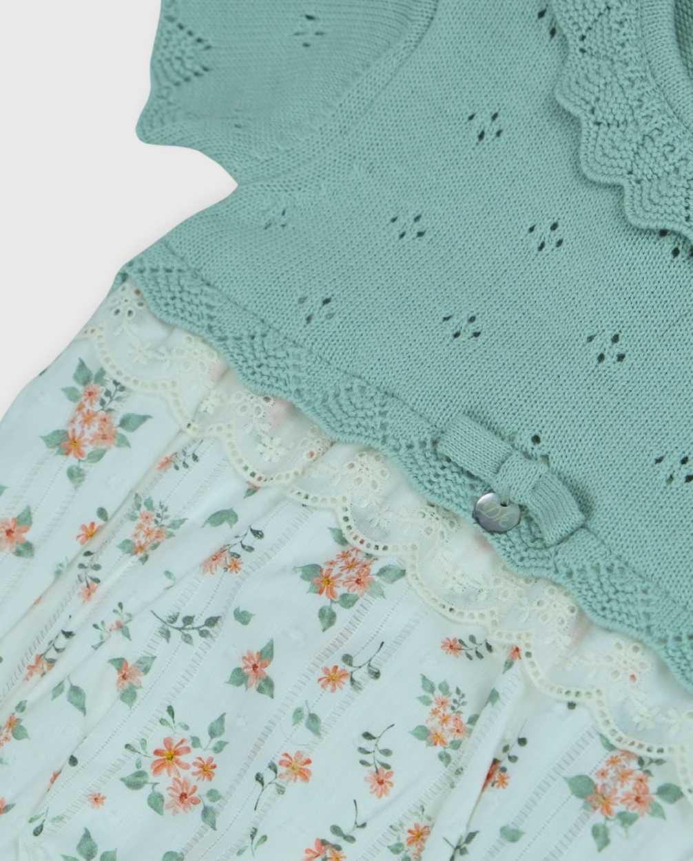 Pelele Combinado Tricot Verde Dr.kid Textura