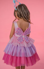 Vestido Mariposa Rosa Lilo