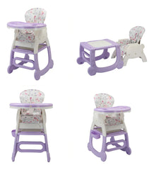 Silla Comedor 4 en 1 Escritorio Lila