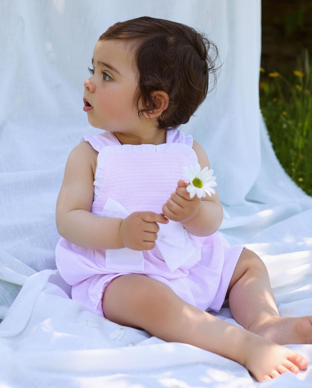 Vestido Detalle Moño Rosa Deolinda Editorial