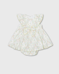 Vestido Moño Estampado Floral Deolinda