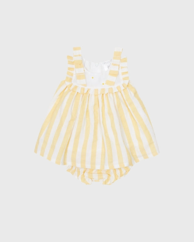 Vestido Margaritas Rayas Deolinda