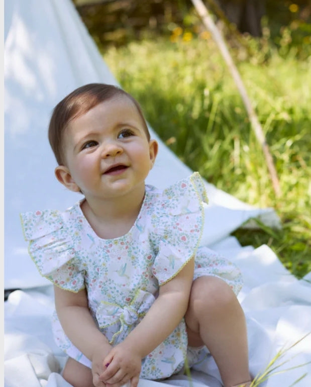 Pelele Moño Floral Deolinda bebe