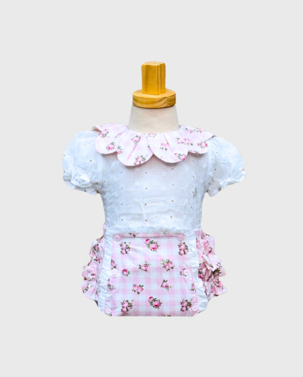 Conjunto Ojalillo Panty Rosa Deolinda