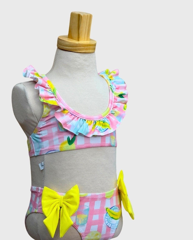 Vestido de Baño Cuadros Rosa Deolinda Verano