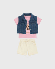 Conjunto 3 Piezas Short y Chaleco