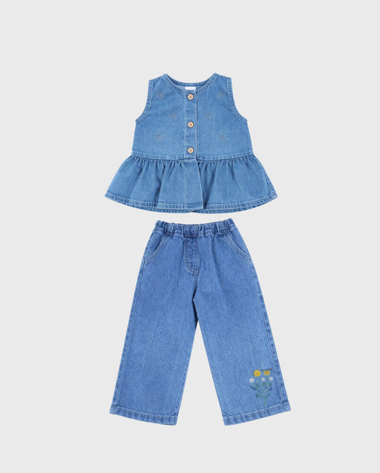 Conjunto Pantalón Mariposa Denim