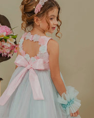 Vestido Cintura Corazón Anastasia Rosa Lilo espalda