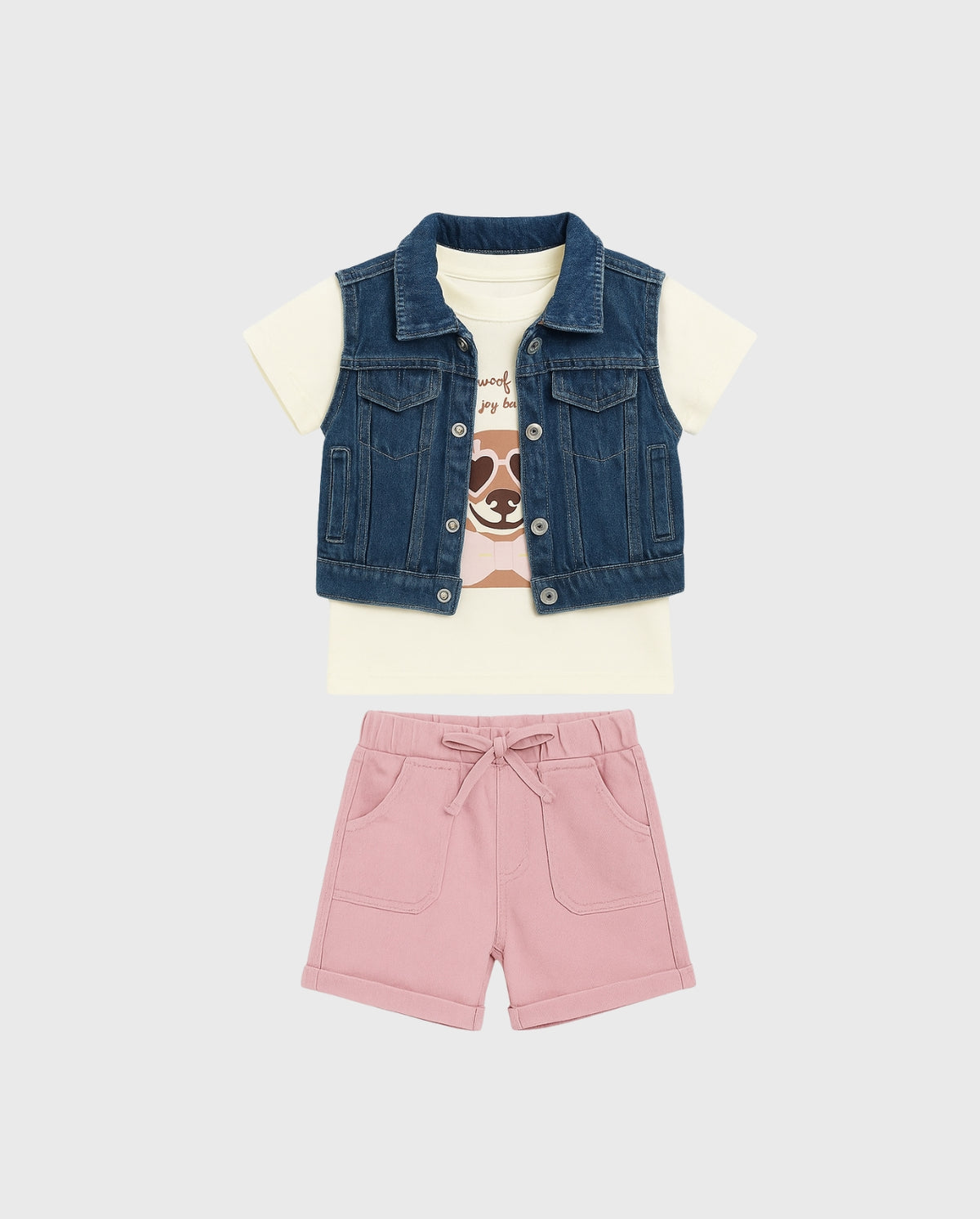 Conjunto 3 Piezas Short y Chaleco