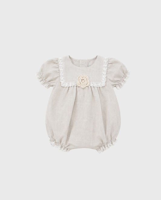 Pelele Detalle Encaje Beige Deolinda