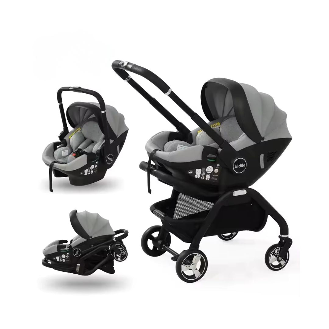 Coche Premium 3 en 1 Gris Kidilo