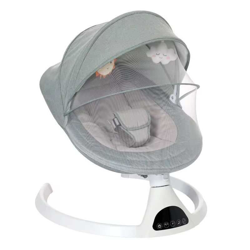 Silla Mecedora Eléctrica Sol Y Nube Verde