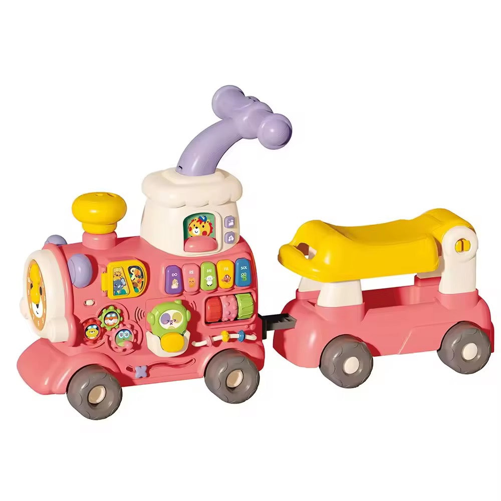 Andadera Multifuncional Tren Baby Rosa Estilo