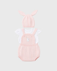 Conjunto Body Bordado Conejo Rosa
