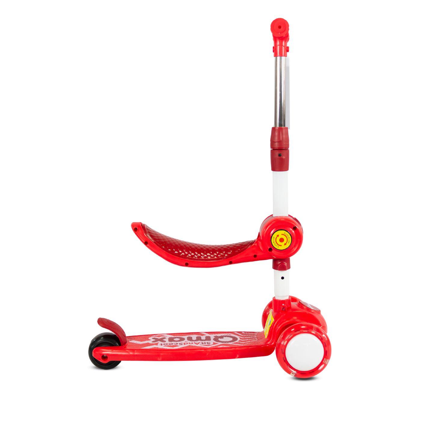 Patineta Para Niños TriScooter 2 en 1 Qmax Rojo Estilo