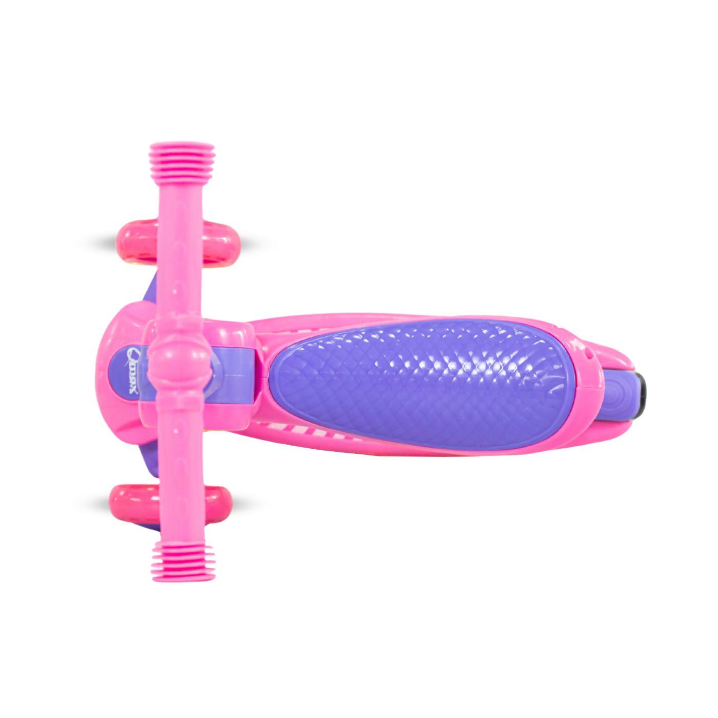 Patineta Para Niños TriScooter 2 en 1 Qmax Rosa Velocidad