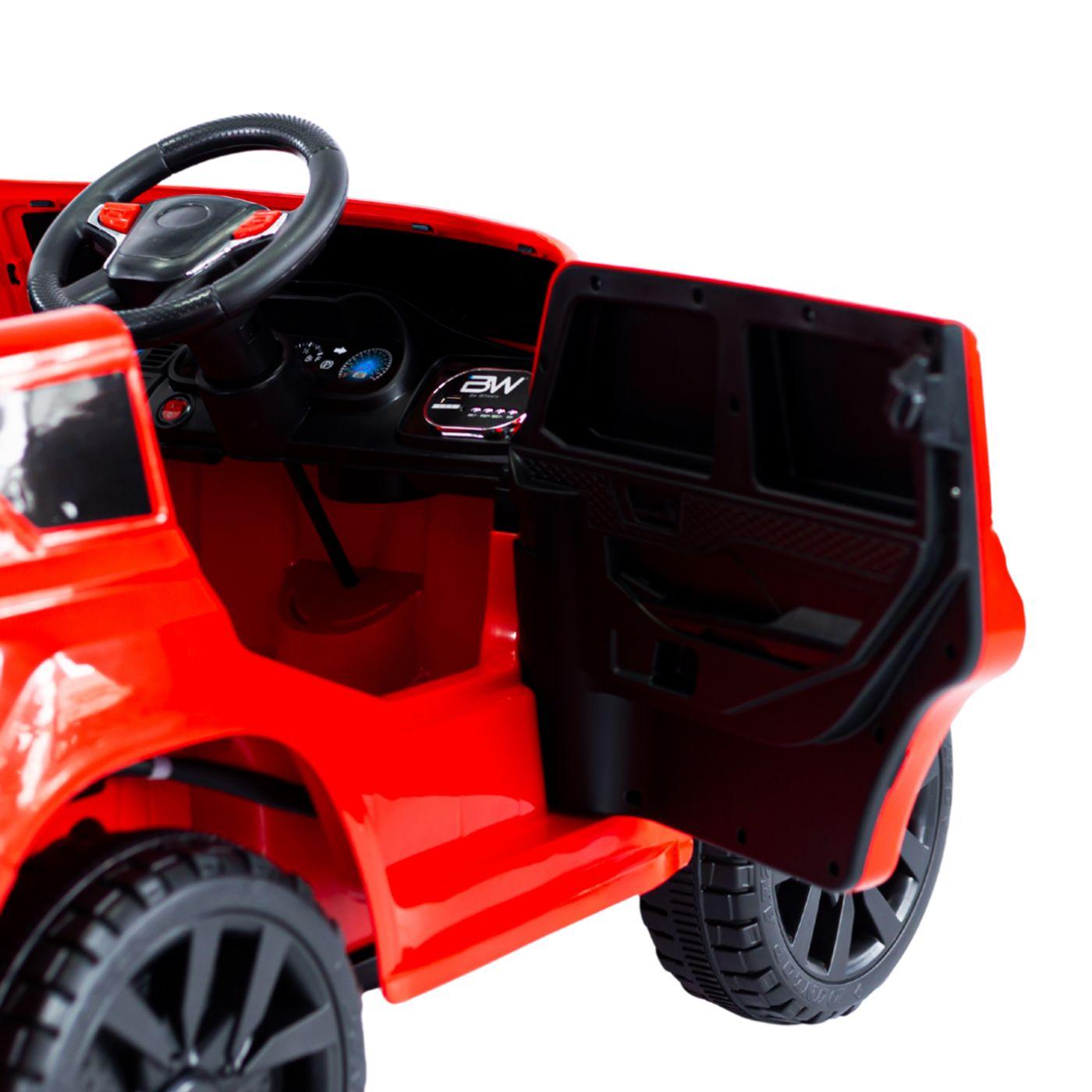 Carro Montable Electrico Para Niños Mercedes GLV Rojo Puertas