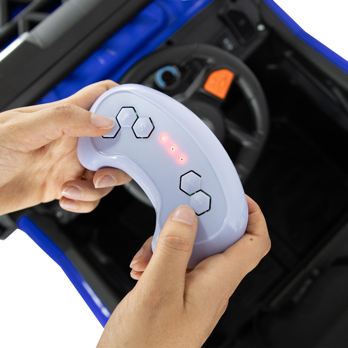 Carro Montable Eléctrico Súper Trail Azul 12V Prinsel CONTROL