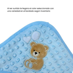 Toalla Con Capota y Babitas Surtido Azul